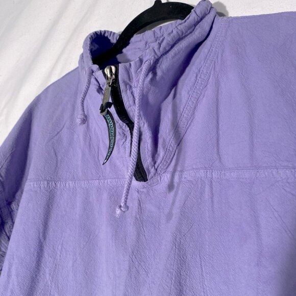 Vintage Honey-Komb EzzeWear Purple 1/4 Zip Top S - Picture 7 of 15